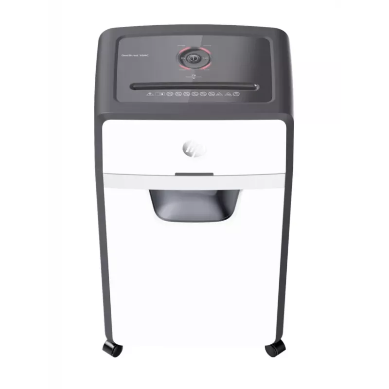 HP 2808 Aktenvernichter Mikroschnitt 65 dB 22 cm Weiß, Schwarz