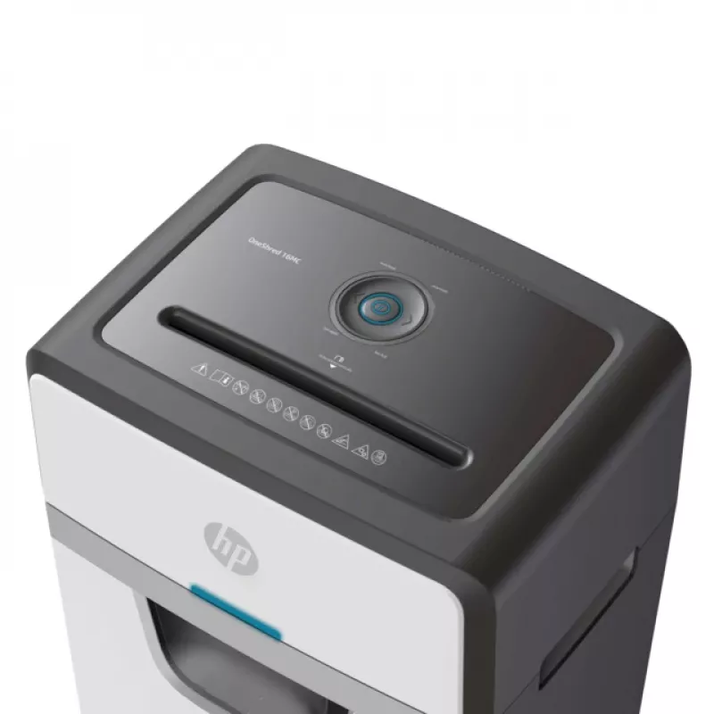 HP 2808 Aktenvernichter Mikroschnitt 65 dB 22 cm Weiß, Schwarz