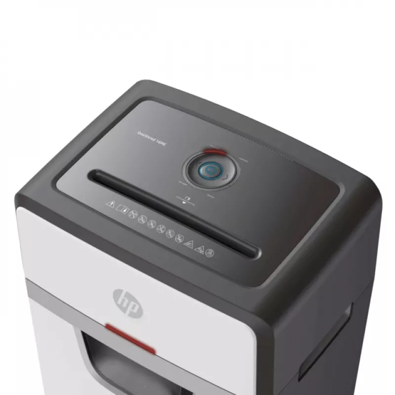 HP 2808 Aktenvernichter Mikroschnitt 65 dB 22 cm Weiß, Schwarz