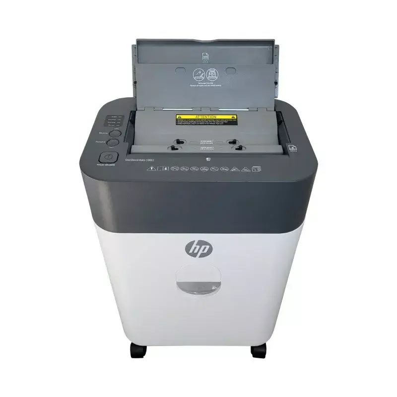 HP OneShred Auto 100CC Aktenvernichter Kreuzschnitt 68 dB 22 cm Weiß