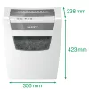 Leitz IQ Home Office Aktenvernichter P4, Partikelschnitt, 22 cm, 4 x 28 mm, 23 L, 225 Blatt, 58 dB