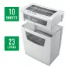 Leitz IQ Home Office Aktenvernichter P4, Partikelschnitt, 22 cm, 4 x 28 mm, 23 L, 225 Blatt, 58 dB