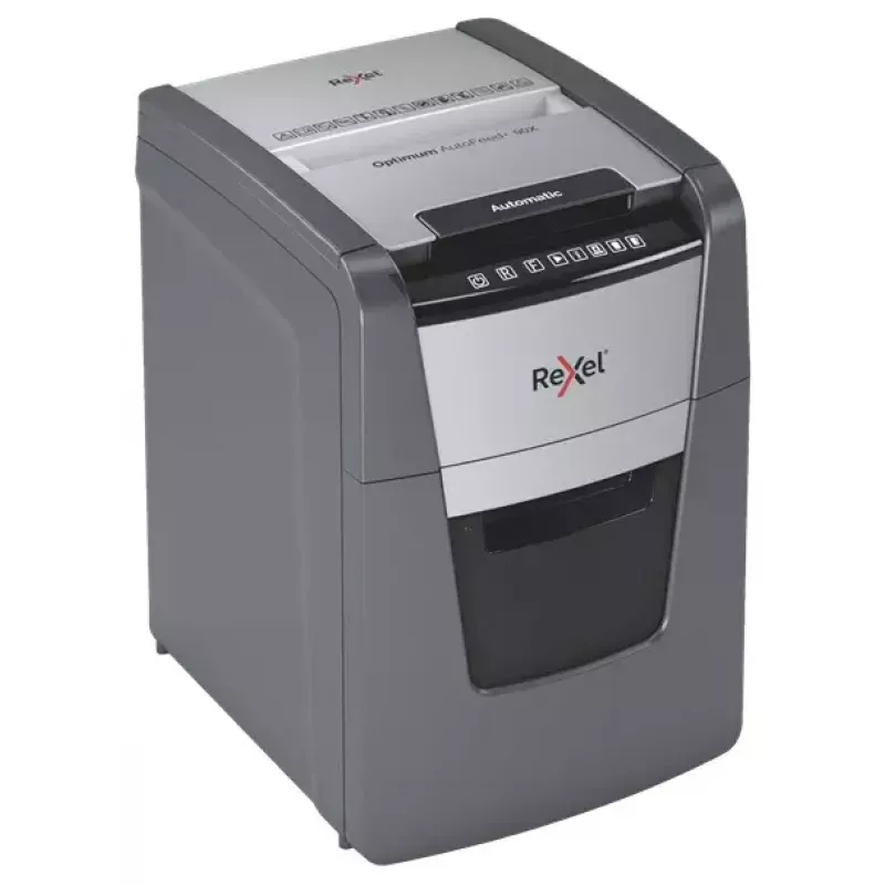 Rexel AutoFeed+ 90X Aktenvernichter Kreuzschnitt 55 dB Schwarz, Grau