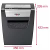 Papiervernichter REXEL Momentum X410 — Partikelschnitt P-4, 4 x 28 mm, 10-Blatt-Kapazität, 23-Liter-Auffangkorb, Staustopp