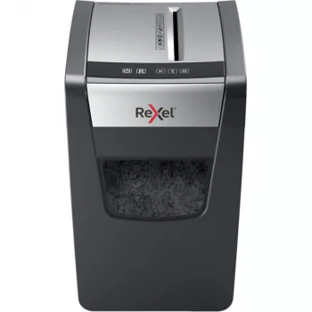 Rexel Momentum X410-SL Slimline Cross Cut Paper Shredder P4, Kreuzschnitt, 4 x 28 mm, 23 l, 225 Blatt, 62 dB, Tasten
