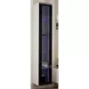 Vitrinenschrank cama meble VIGO 180 wandmontiert Glasvitrine 1800×400×300 mm weiß/schwarz Hochglanz