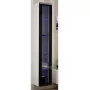 Vitrinenschrank cama meble VIGO 180 wandmontiert Glasvitrine 1800×400×300 mm weiß/schwarz Hochglanz