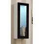 Vitrine cama meble VIGO 90 — wandmontierte Glasvitrine 90×350×320 mm weiß/schwarz glänzend