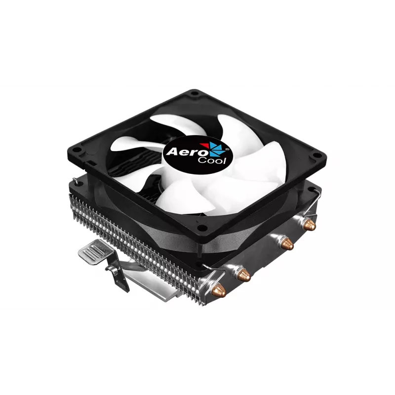 CPU-Kühler AEROCOOL Air Frost 4 — 4 Heatpipes, 90 mm Lüfter, TDP 125 W, Aluminiumlamellen, Schwarz