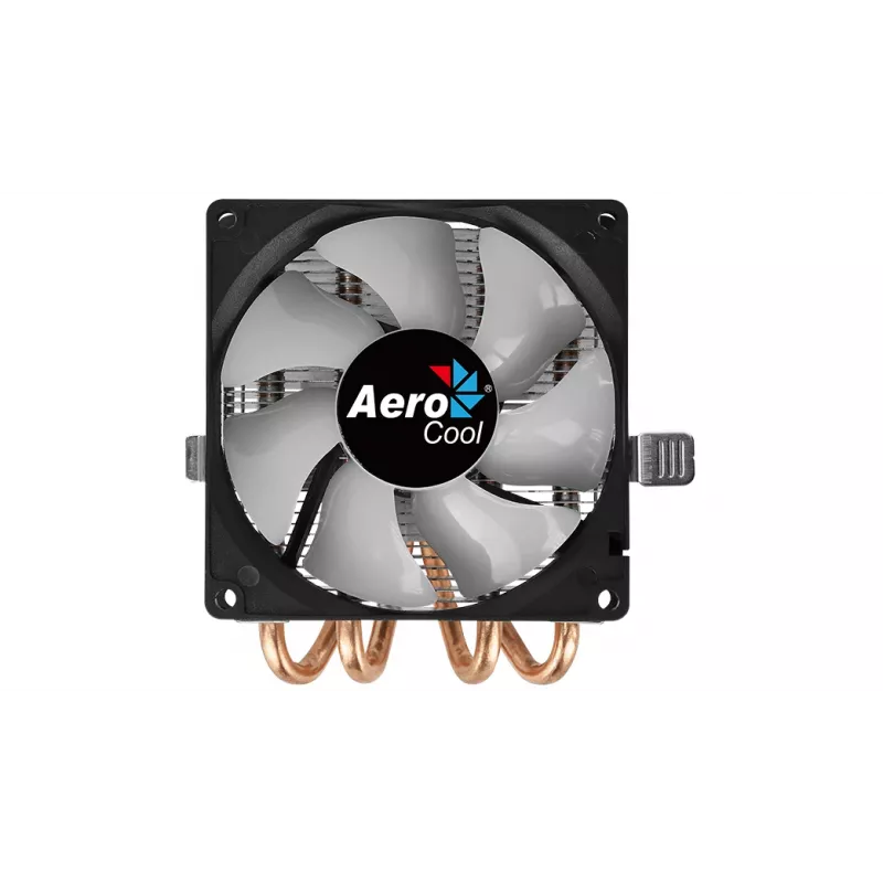 CPU-Kühler AEROCOOL Air Frost 4 — 4 Heatpipes, 90 mm Lüfter, TDP 125 W, Aluminiumlamellen, Schwarz