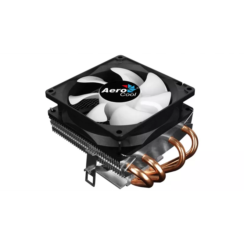 CPU-Kühler AEROCOOL Air Frost 4 — 4 Heatpipes, 90 mm Lüfter, TDP 125 W, Aluminiumlamellen, Schwarz