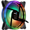 Aerocool DUO14 PC-Lüfter 14cm ARGB LED Dual Ring Antivibration 6-Pin Schwarz