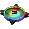 Aerocool DUO14 PC-Lüfter 14cm ARGB LED Dual Ring Antivibration 6-Pin Schwarz