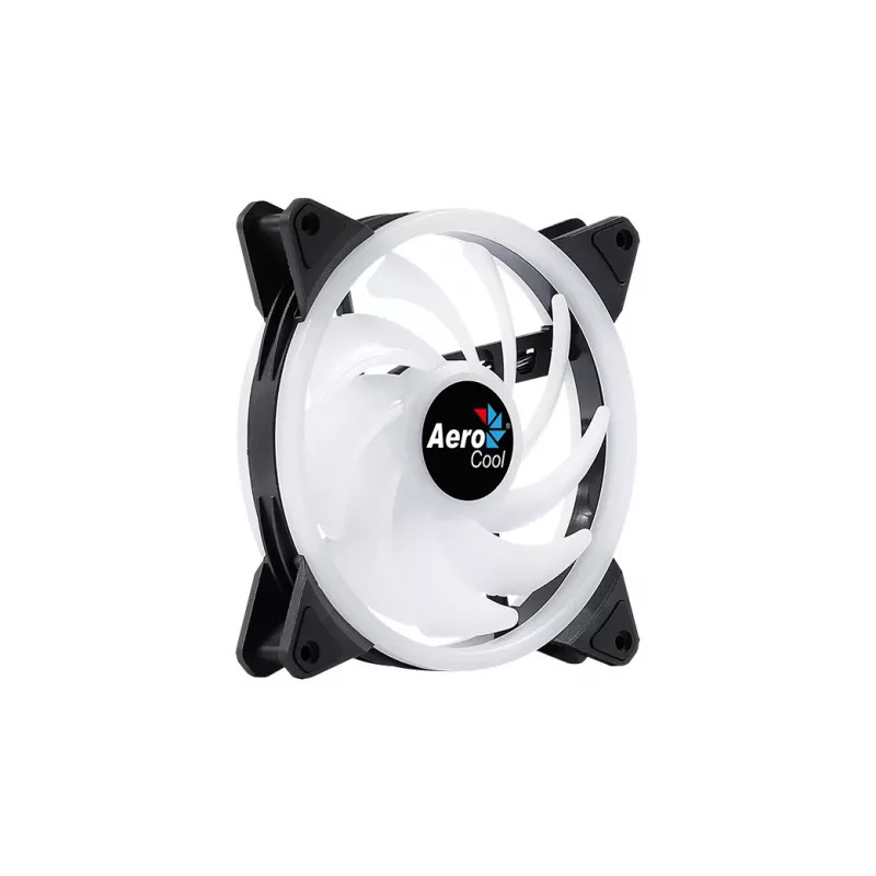 Aerocool DUO14 PC-Lüfter 14cm ARGB LED Dual Ring Antivibration 6-Pin Schwarz