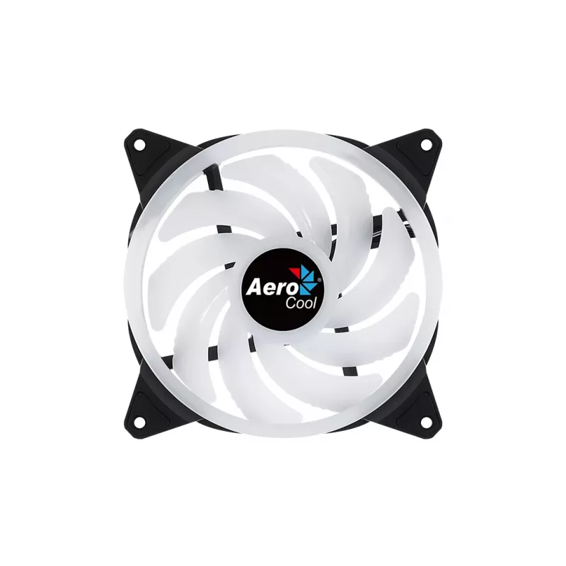 Aerocool DUO14 PC-Lüfter 14cm ARGB LED Dual Ring Antivibration 6-Pin Schwarz