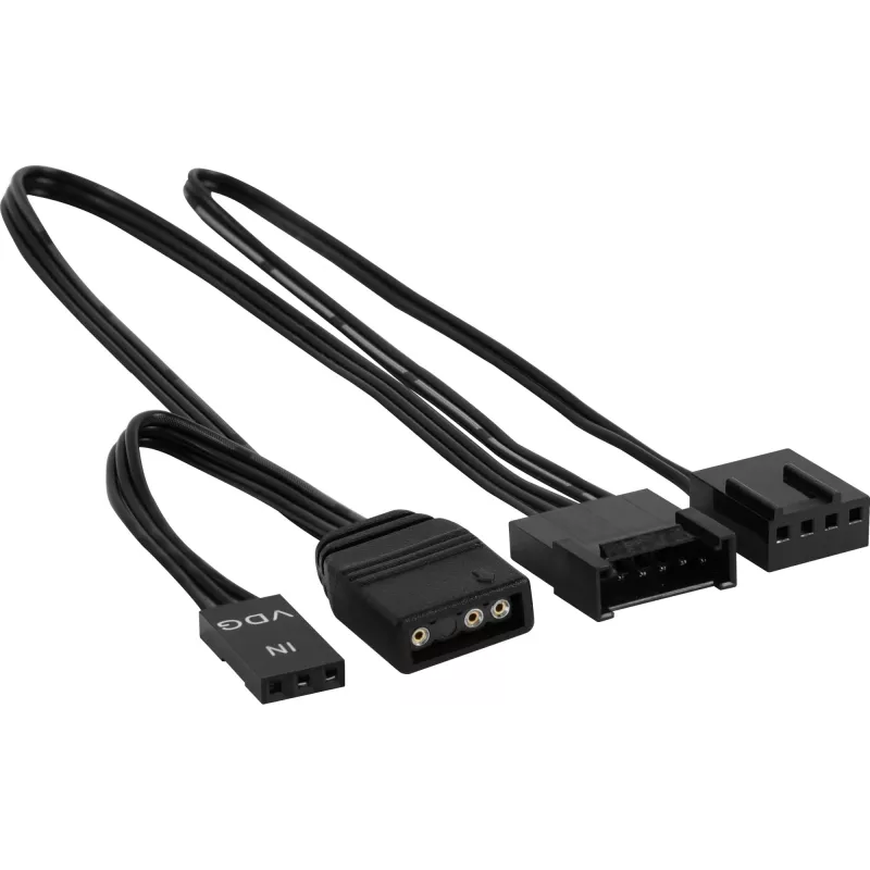 Aerocool DUO14 PC-Lüfter 14cm ARGB LED Dual Ring Antivibration 6-Pin Schwarz