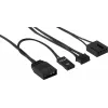 Aerocool MIRAGE12PRO Kit 3xFan PC 12cm ARGB 6 Pins Hub Silent Schwarz