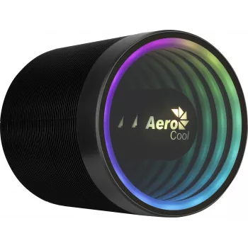 Luftkühler AEROCOOL Mirage 5, 5 Heatpipes 6 mm, 60-mm-Lüfter, TDP 150 W, schwarz