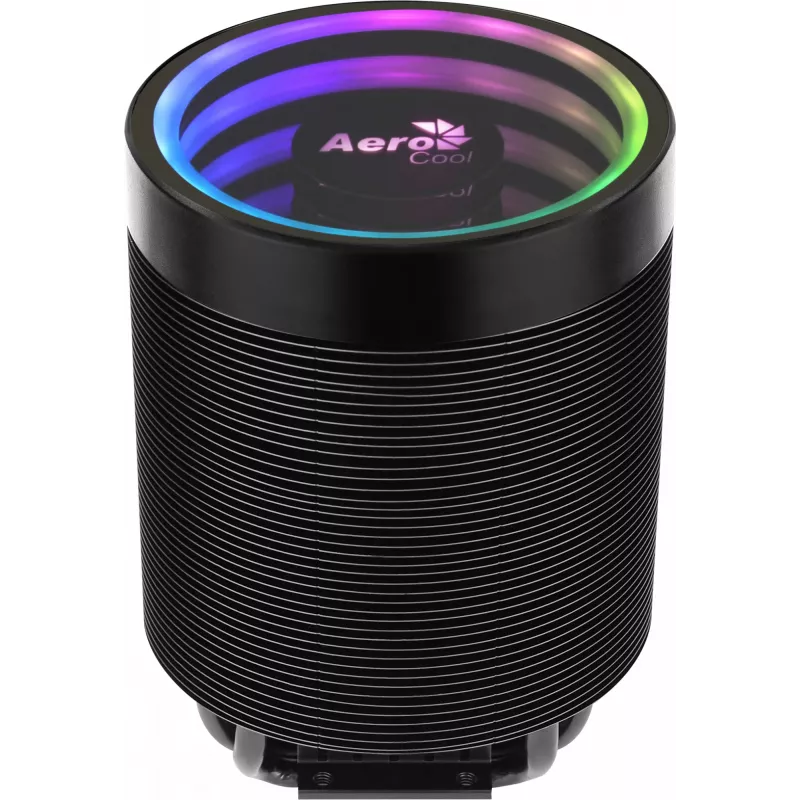 Luftkühler AEROCOOL Mirage 5, 5 Heatpipes 6 mm, 60-mm-Lüfter, TDP 150 W, schwarz
