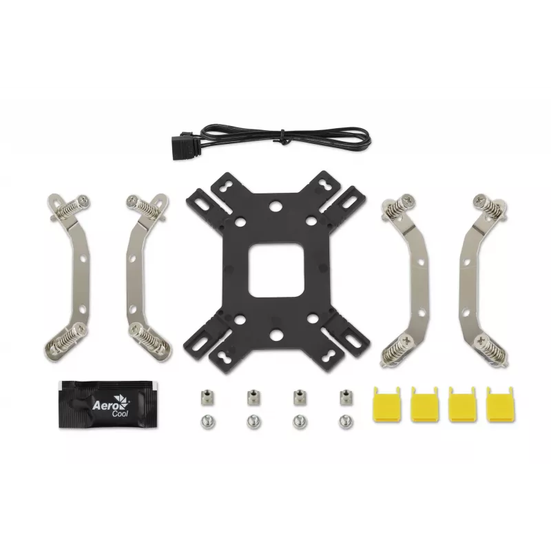 Luftkühler AEROCOOL Mirage 5, 5 Heatpipes 6 mm, 60-mm-Lüfter, TDP 150 W, schwarz