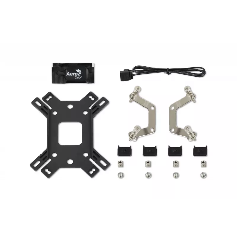 Luftkühler AEROCOOL Mirage 5, 5 Heatpipes 6 mm, 60-mm-Lüfter, TDP 150 W, schwarz
