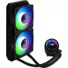 Aerocool MIRAGEL240 CPU Liquid Cooled 2x 12cm ARGB Fan TDP 400W Schwarz
