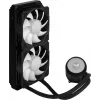 Aerocool MIRAGEL240 CPU Liquid Cooled 2x 12cm ARGB Fan TDP 400W Schwarz