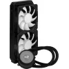 Aerocool MIRAGEL240 CPU Liquid Cooled 2x 12cm ARGB Fan TDP 400W Schwarz