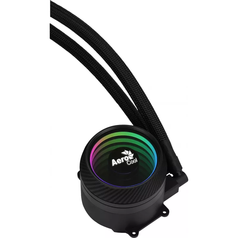 Aerocool MIRAGEL240 CPU Liquid Cooled 2x 12cm ARGB Fan TDP 400W Schwarz