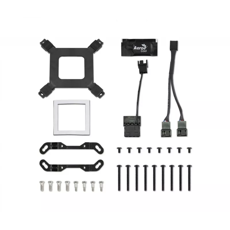 Aerocool MIRAGEL240 CPU Liquid Cooled 2x 12cm ARGB Fan TDP 400W Schwarz