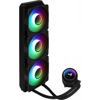 Aerocool MIRAGEL360 Flüssigkeits-CPU-Kühlung 3x12cm ARGB-Lüfter TDP 550W Schwarz