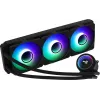 Aerocool MIRAGEL360 Flüssigkeits-CPU-Kühlung 3x12cm ARGB-Lüfter TDP 550W Schwarz