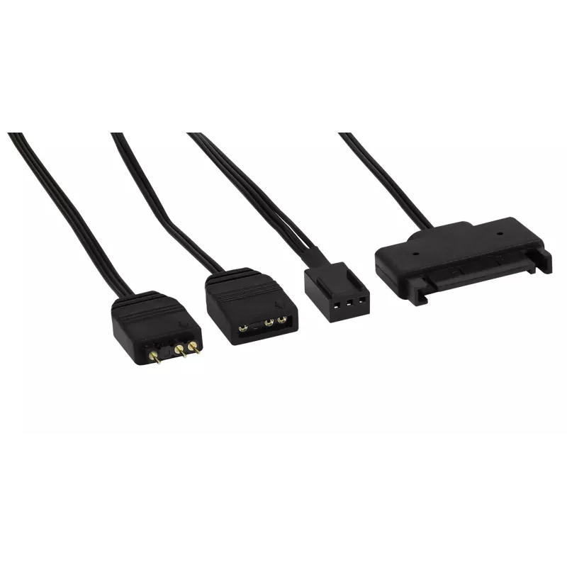 Aerocool MIRAGEL360 Flüssigkeits-CPU-Kühlung 3x12cm ARGB-Lüfter TDP 550W Schwarz