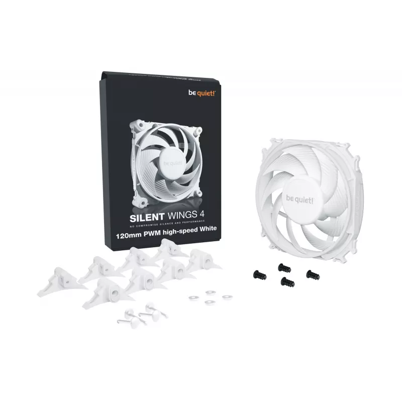 be quiet! SILENT WINGS 4 | 120 mm PWM high-speed White Computer-Gehäuselüfter 12 cm 1 St.