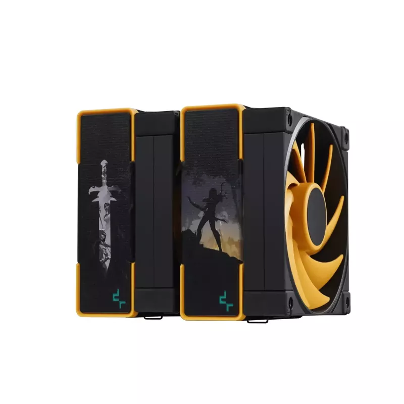 Luftkühler DeepCool AK620 Zero Dark Zoria 12 cm Schwarz Gelb