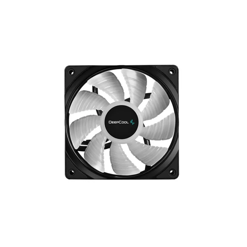120 mm Gehäuselüfter DeepCool RF120 — Weiß/Schwarz, 120×25 mm, 4-pol PWM, RGB LED, Hydro-Lagerung
