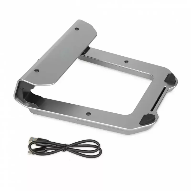 Laptop-Kühlständer IBOX NC06 für bis zu 17,3 Zoll – Aluminium, höhenverstellbar, 4 USB-Anschlüsse, leise Lüfter