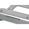 Laptop-Kühlständer IBOX NC06 für bis zu 17,3 Zoll – Aluminium, höhenverstellbar, 4 USB-Anschlüsse, leise Lüfter