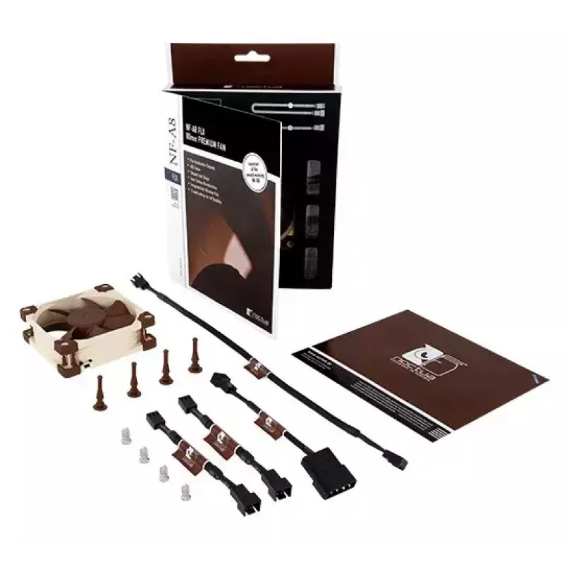 Gehäuselüfter Noctua NF-A8 FLX 80 mm, 12 V, 2000 RPM, 50,4 m³/h, 0,84 W, 25 mm Höhe