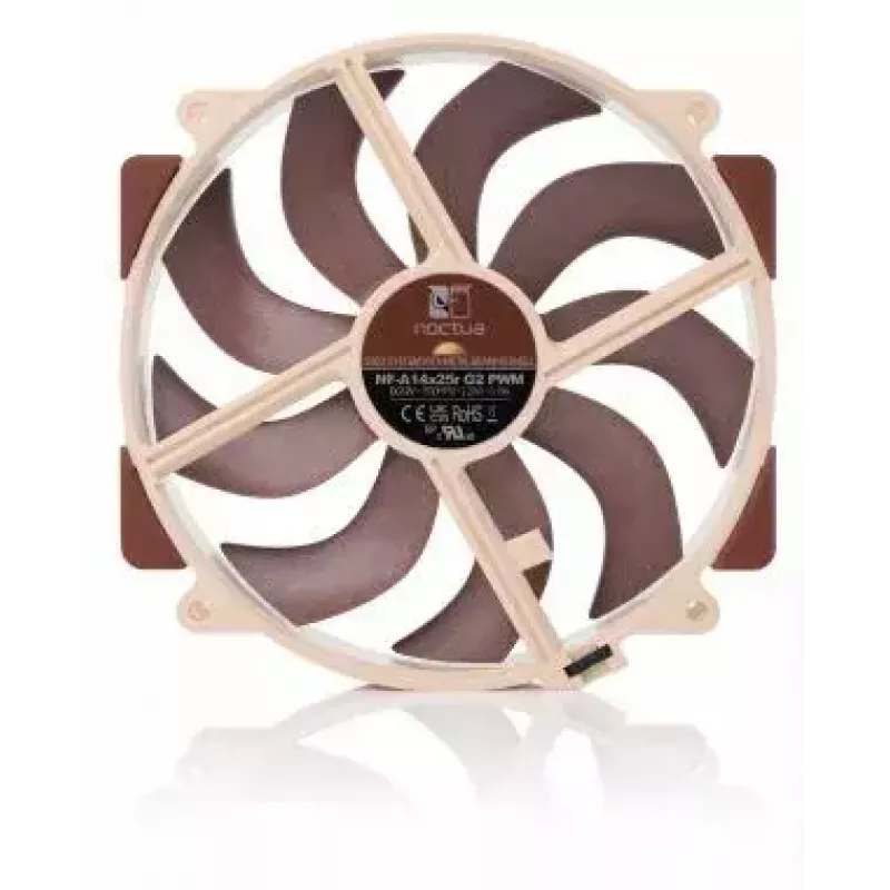 Gehäuselüfter Noctua NF-A14x25r G2 PWM 140 mm, 1250–1500 U/min, 155,6 m³/h, 19,7–24,8 dB, 12 V, 4-Pin