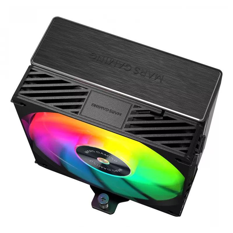 Mars Gaming MCPUX5ARGB Computer-Kühlsystem Prozessor Luftkühler 12 cm Schwarz 1 Stk.