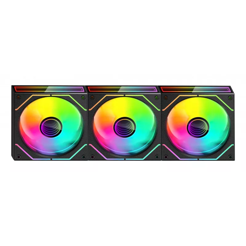 Mars Gaming MF3DPROKIT Computer-Kühlsystem Computergehäuse Lüfter 12 cm Schwarz