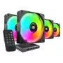Mars Gaming MFSI4KIT Computer-Kühlsystem Computergehäuse Lüfter 12 cm Schwarz