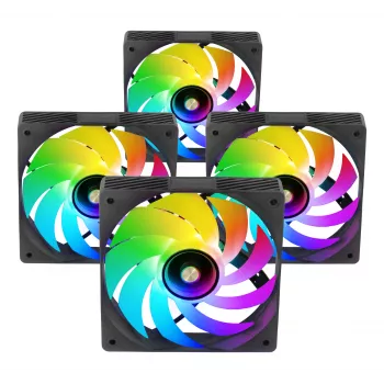 Mars Gaming MFSI4KIT Computer-Kühlsystem Computergehäuse Lüfter 12 cm Schwarz