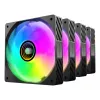 Mars Gaming MFSI4KIT Computer-Kühlsystem Computergehäuse Lüfter 12 cm Schwarz