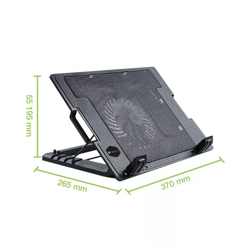 Techly Notebook-Ständer und Kühlpad für Notebooks bis 17,3 Zoll