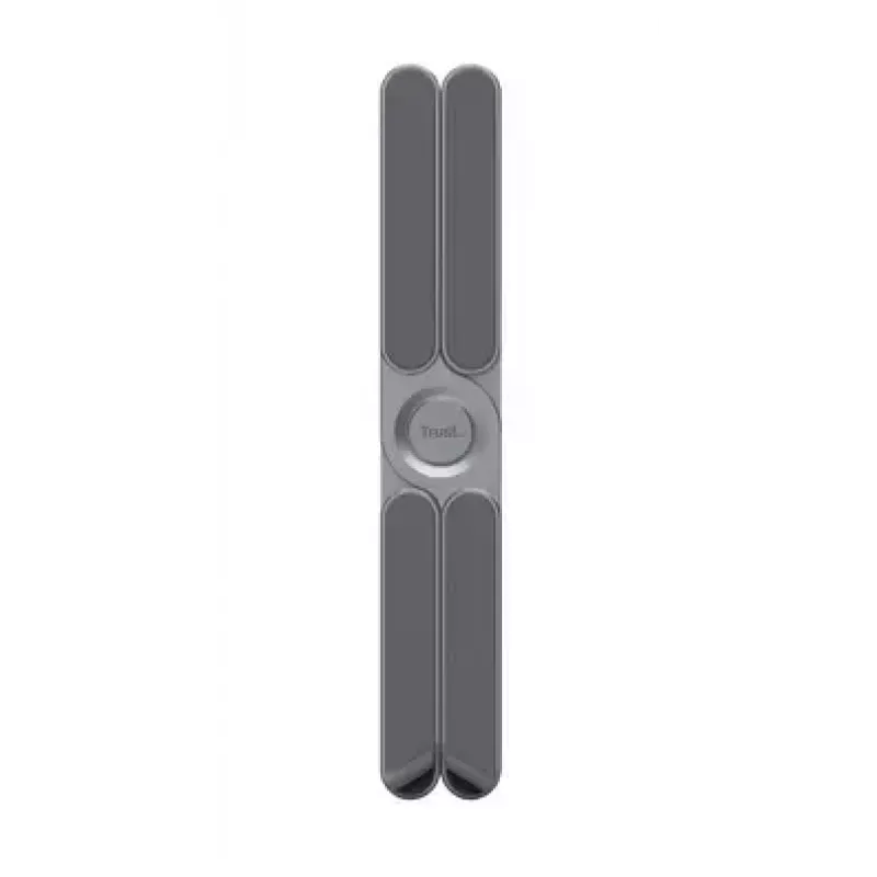 Laptop-Ständer TRUST Macy Faltbar Aluminium, grau — 280 mm Höhe, 23×46 mm Basis, 20 kg Kapazität