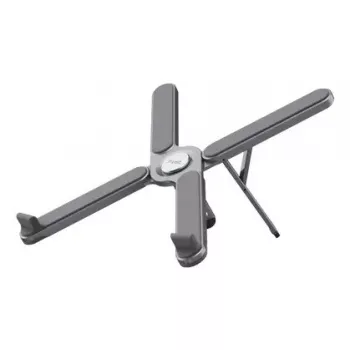 Trust Macy 25647 faltbarer Laptop-Ständer, Aluminium, bis 17,3 Zoll, grau