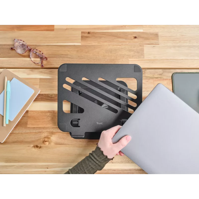 Trust Zeff Laptopständer Schwarz 40,6 cm (16 Zoll)