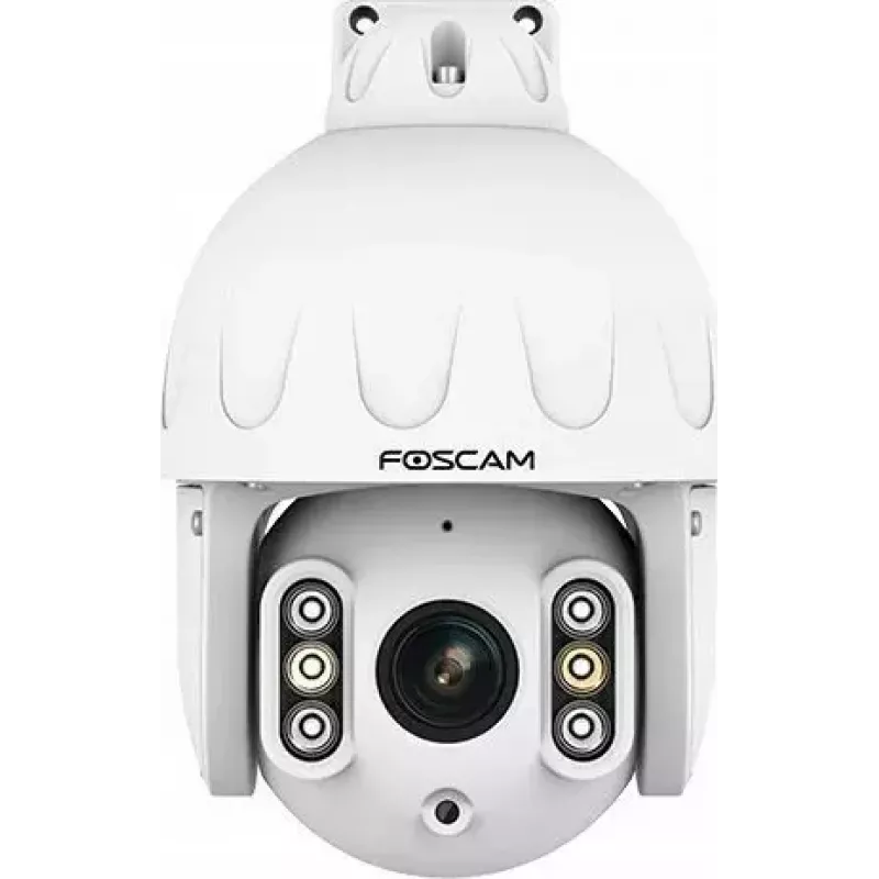 IP PTZ-Überwachungskamera Foscam SD8EP — 8 MP, 4-fach optischer Zoom, 6-fach digital, 355° Schwenken, 90° Neigen, IP66, Außenbereich, weiß
